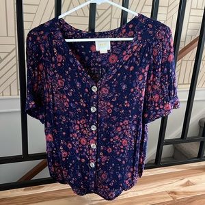 Maeve short sleeve blouse
